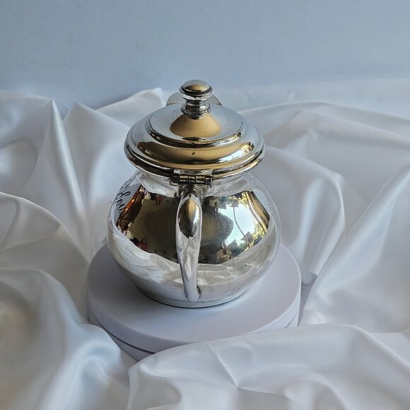 Vintage Quadruple Plate Creamer Pitcher Wm. A. Rogers “State House” Engraved - Picture 4 of 11